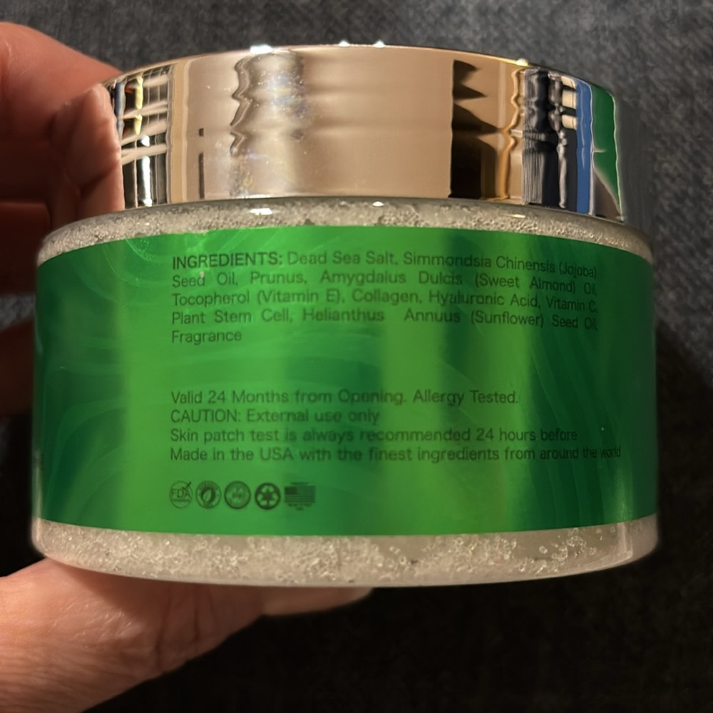 Collagen Salt Scrub w Plant Stem Cells Vit E & Hyaluronic Acid 10oz BNIB - Picture 4 of 7